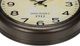 Monarch Specialties Inc. Antique Brown 16" Round Wall Clock with Standard Numbers on Beige Backgroun-1