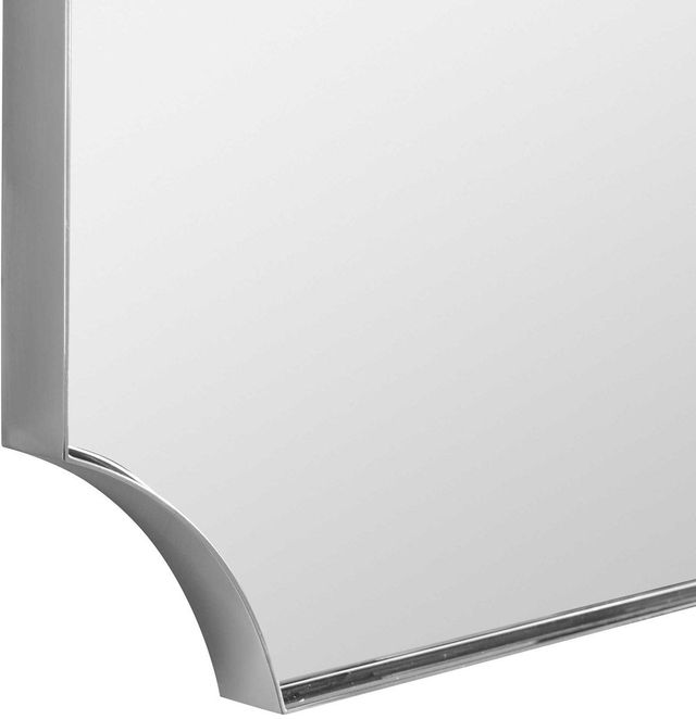 Uttermost® Lennox Polished Nickel Scalloped Corner Mirror-4