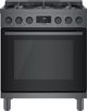 Bosch 800 Series 30" Black Stainless Steel Pro Style Natural Gas Range-0