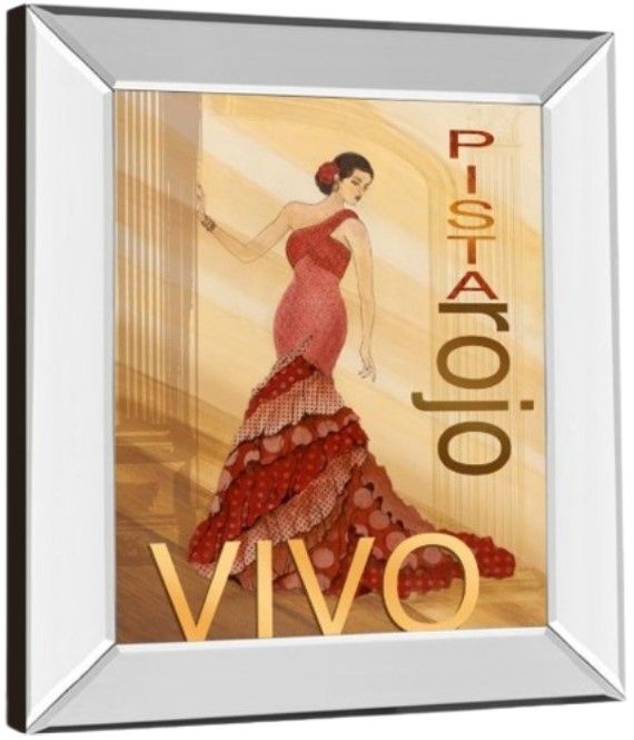 Classy Living Tava Studio Pista Rojo 22" Wall Art-3