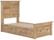 Signature Design by Ashley® Makidern Tan Twin Storage Panel Bed-2
