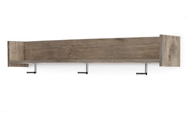 Signature Design by Ashley® Oliah Natural Wall Mounted Coat Rack with Shelf-2