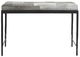 Classic Home Achen Black/Sparrow Gray Hide 28" Bench -2