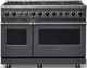 Viking® 7 Series 48" Cast Black Pro Style Dual Fuel Range-0
