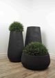 Le Present Sandstone Drop Black 10" Planter-3