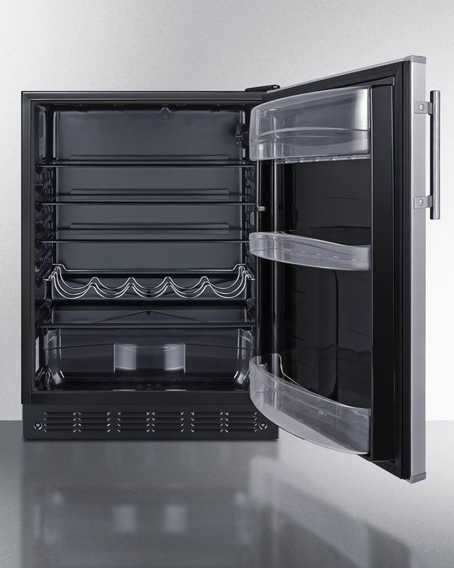 Summit® 5.8 Cu. Ft. Stainless Steel Under the Counter Refrigerator-4