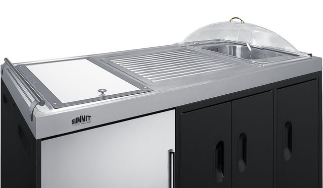 Summit® 60" Black & Stainless Steel Outdoor Portable Kitchenette-4