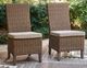 Signature Design by Ashley® Laguna Heights Beige Rattan Outdoor Side Chair-1