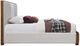 ACME Furniture Kaleea Beige/Walnut Eastern King Upholstered Panel Bed-4