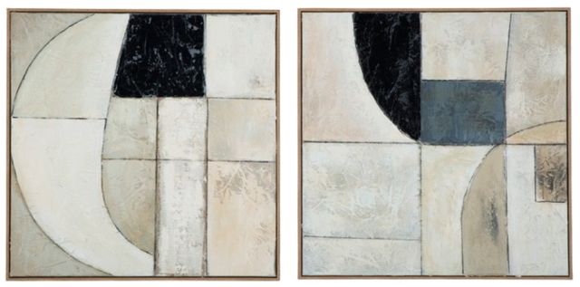 Signature Design by Ashley® Bexlen 2-Piece Tan/Taupe/Black Wall Art Set-0