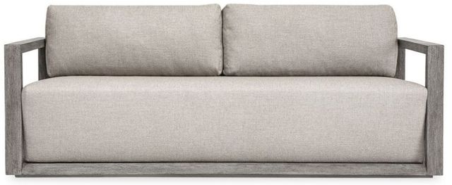 Uttermost® Remsen Dove/Weathered Gray Wooden Outdoor Sofa-1