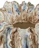 Currey & Company Tropical Crown Ivory/Reactive Blue Medium Vase-2