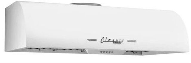 Unique® Appliances Classic Retro 30" Marshmallow White Under Cabinet Range Hood-1