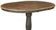 John Thomas Furniture® Dining Essentials Hickory Extension Table Top with Coal Traditional Pedestal Base-1