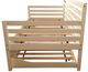 Kodiak Furniture Boho Linen Stone/White Twin Daybed with Trundle and Mattress-3