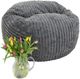 CordaRoy's® Rebloom Gray Full Bean Bag Chair-1