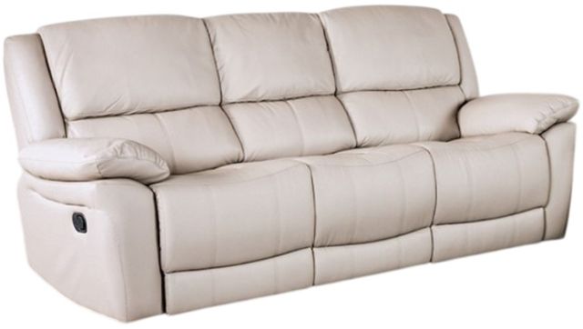 Furniture of America® Glarus Off-White Manual Reclining Sofa-0