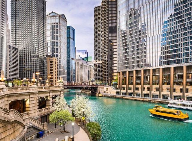 Classy Art Chicago River Wall Art-0