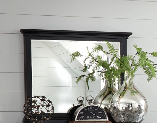 Aspenhome® Oxford Rubbed Black Landscape Mirror-1