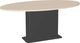 Amisco Customizable Lucarelli 72" Oval Dining Table with 1" White Oak Veneer Top-0