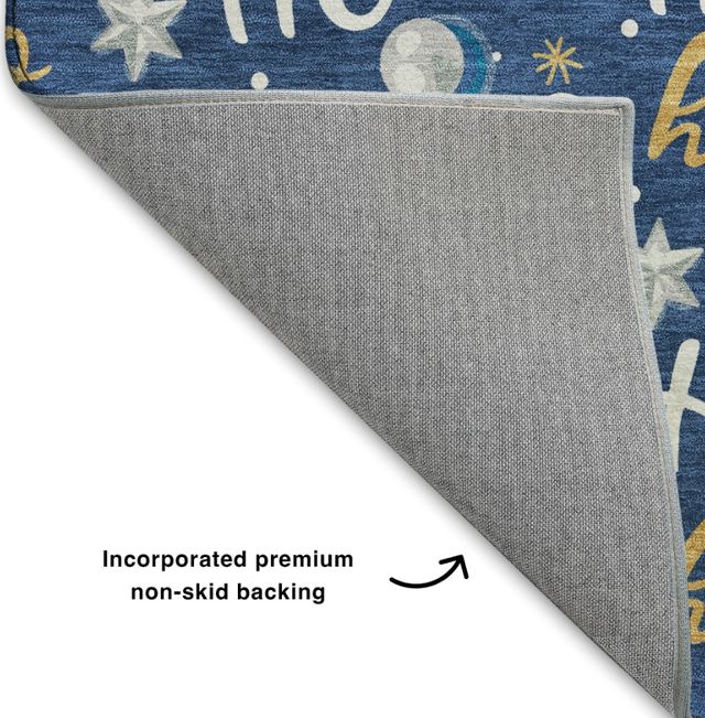 Dalyn™ Rug Company Merry & Bright MY18 Navy 5'x8' Area Rug-3