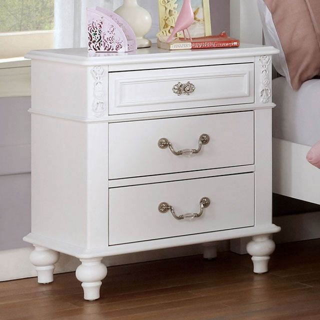 Furniture of America® Belva White 4-Piece Bedroom Set-3