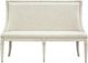 Magnussen Home® Newport Alabaster Bench with Upholstered Seat and Back-1