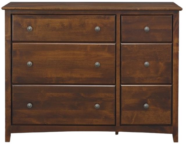 Archbold Furniture Customizable Shaker 6-Drawer Combo Dresser-1