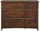 Archbold Furniture Customizable Shaker 6-Drawer Combo Dresser-1