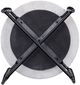 Steve Silver Co. Loxie White End Table with Black Base-2