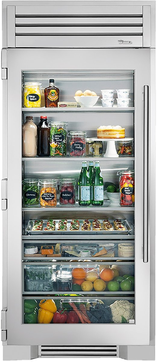 Fashion true glass refrigerator