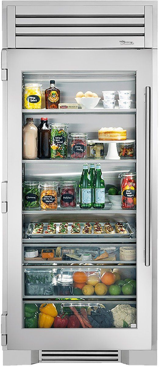True® 36 in. 24.7 Cu. Ft. Stainless Steel Built In Column Refrigerator-0