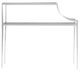 Bernhardt Cornelia Glass Top Nebbia Square Side Table with Brushed Stainless Steel Base-3