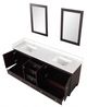 Furniture of America® Oliva Espresso/White Vanity Set with Mirror-3