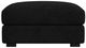 Elements International Arizona Steno Black Ottoman-3