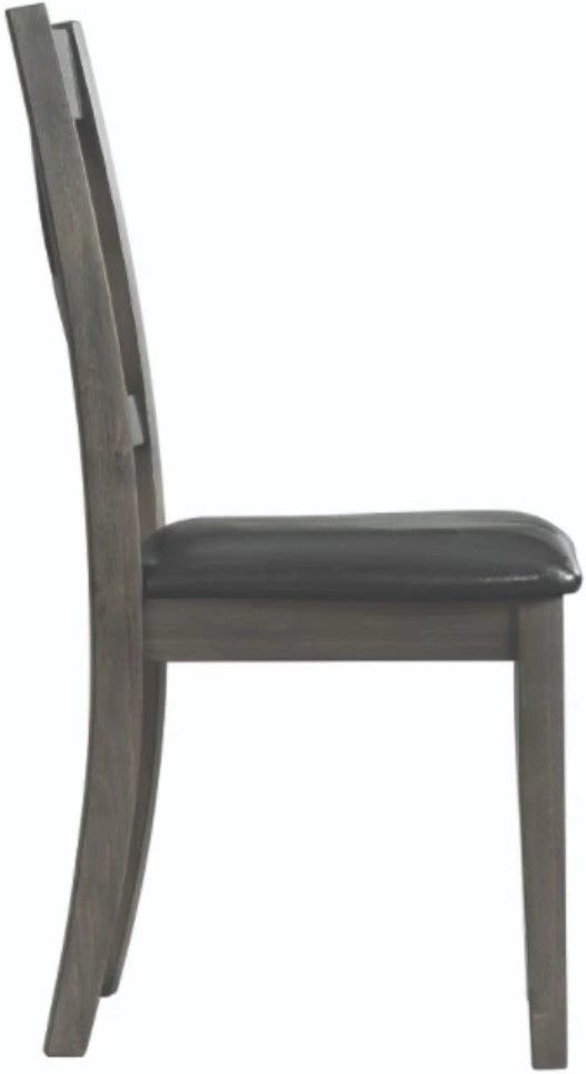 Elements International Alex Gray Dining Side Chair-2