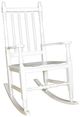 A & B Home White Java Rocking Chair-0