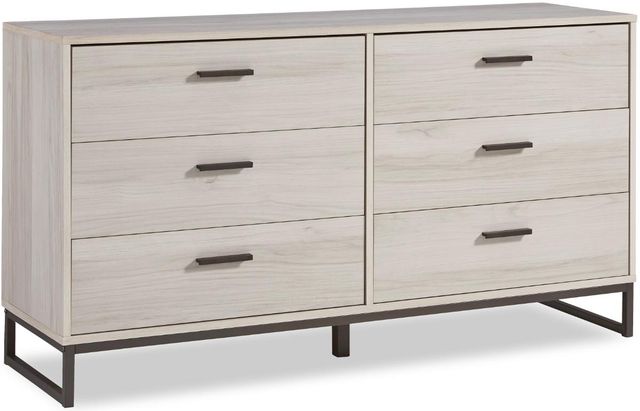 Signature Design by Ashley® Socalle 3-Piece Natural Full Panel Headboard Bed Set-2