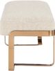 Hooker® Furniture Eleana Hanalei Oat Bed Bench with Gold Base-2