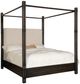 Hooker® Furniture Retreat Black Sand/Neo Cream King Upholstered Canopy Bed-0