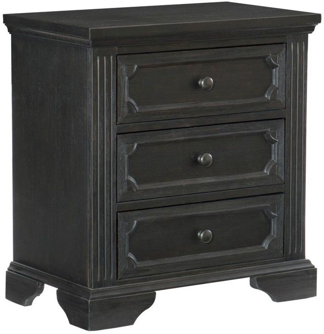 Homelegance® Bolingbrook Wire-Brushed Charcoal Nightstand-0