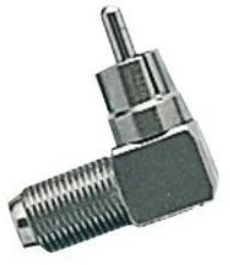 RadioShack Right-Angle Adapter RCA Male to F-Connector Female-0