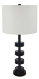 A & B Home Fonrosa Black/Gold Table Lamp-0