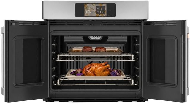 Café™ Professional Series 30” Stainless Steel Smart Single Electric Wall Oven with French Doors-2