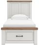 Signature Design by Ashley® Savonport Brown/White Twin Panel Storage Bed-2