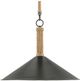 Currey & Company Ocracoke Blacksmith/Natural Pendant Lighting-1