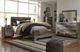 Benchcraft® Derekson 4-Piece Multi Gray King Panel Headboard Bed Set-5