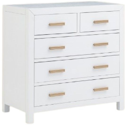 Winners Only®  Fresno White Drawer Bachelor's Chest-0