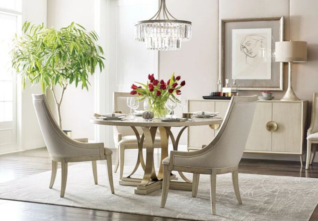 American Drew® Lenox Chalon Beige/Lennox Cream Upholstered Dining Chair-2