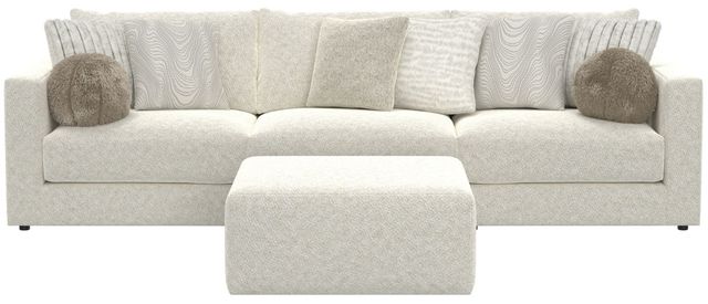 Jackson Furniture Ritzy 4-Piece Bone Sectional with Ottoman-3